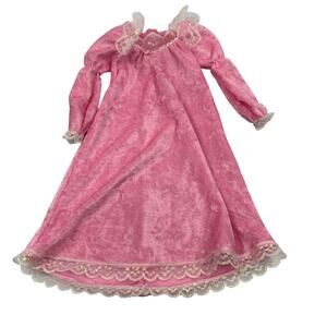 Vintage 1993 Slumber Party Barbie Pink Lace Nightgown ONLY Mattel NO DOLL